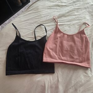 Stylish Black and Pink Women's Tops